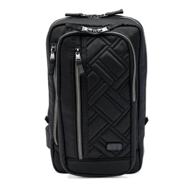 lug Handbags - Lug Tailback Sling Bag-Brushed Black-NWT